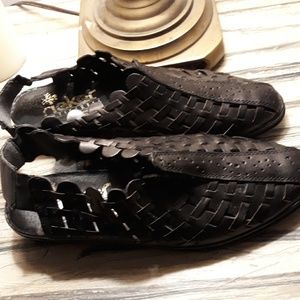 Comfortable black slip ons. Like new condition.